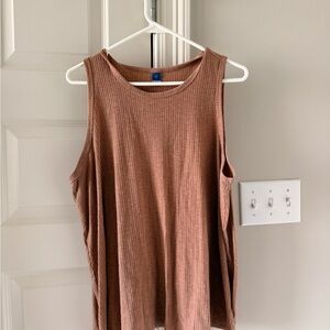 Old Navy Ribbed Brown Tank Top